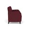Lesro Siena Lounge Reception 2 Seat Tandem Seating, Black, OH Wine Upholstery SN2103 - alternate 2